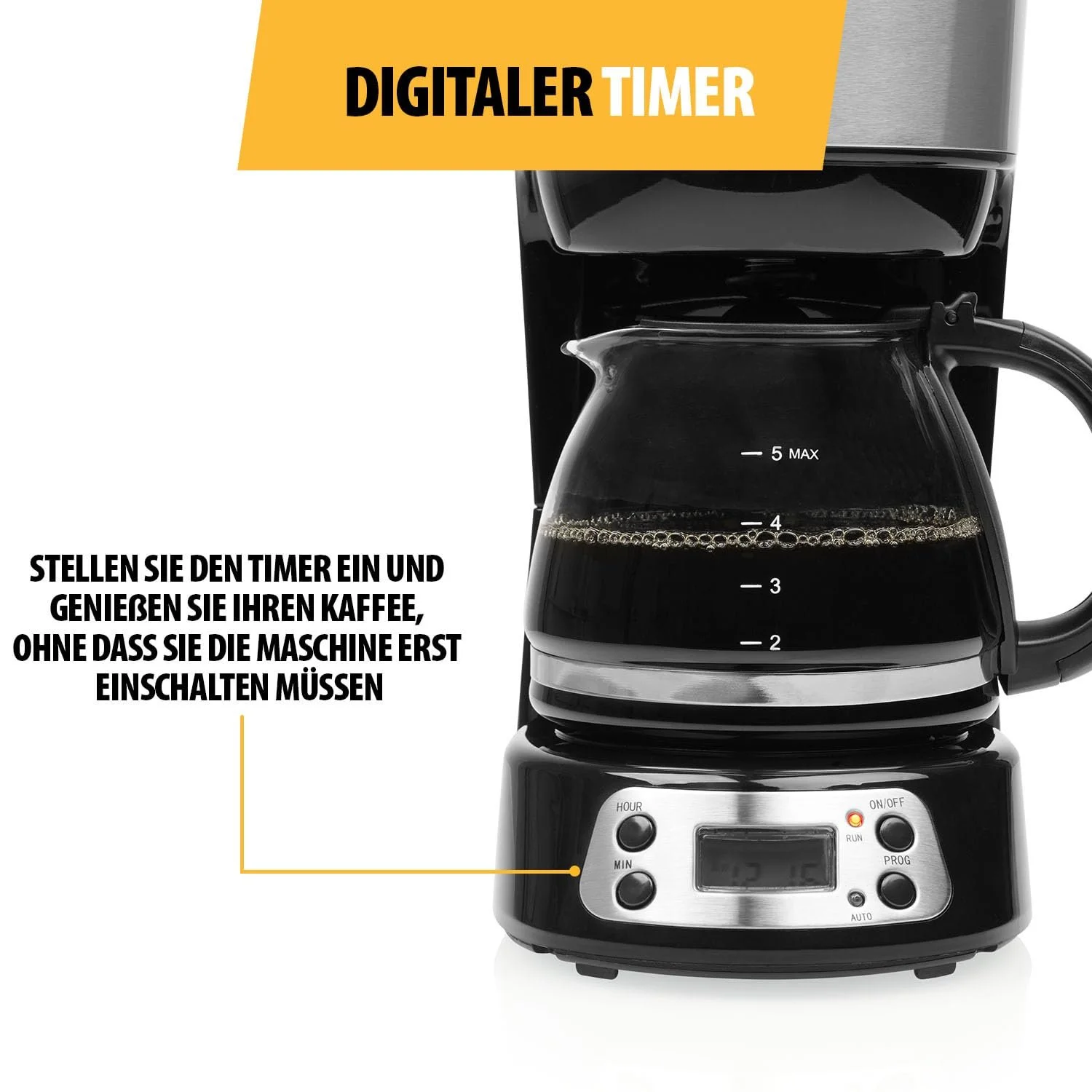 Крапельна кавоварка Tristar CM-1284 4-6 чашок Автовимкнення Система «крапля-стоп» BPA Free Чорна, фото №5