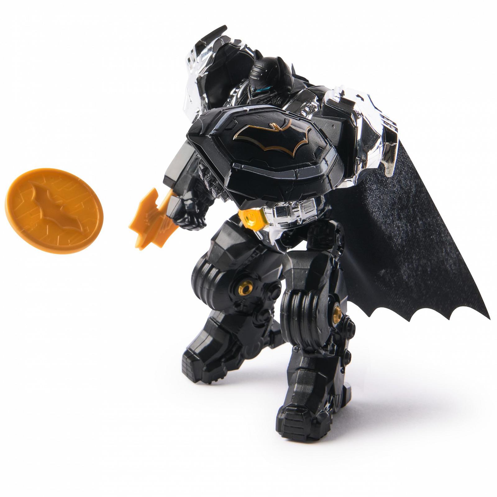 Фигурка Бэтмен DC Comics Metal Force, 15 см с мини-фигуркой 10 см, со встроенным бластером и бронекостюмом, фото №7