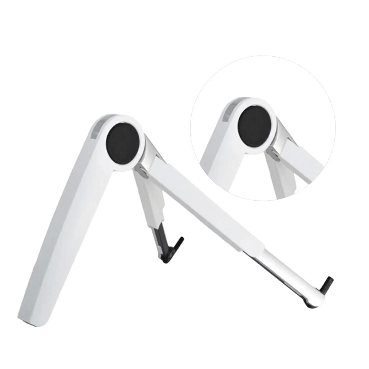 Підставка для ноутбука Dreieck Алюмінієва Регульована Складна Стабільна Охолоджуюча для планшета та ноутбука Офіс Дім Подорожі Білий, фото №1