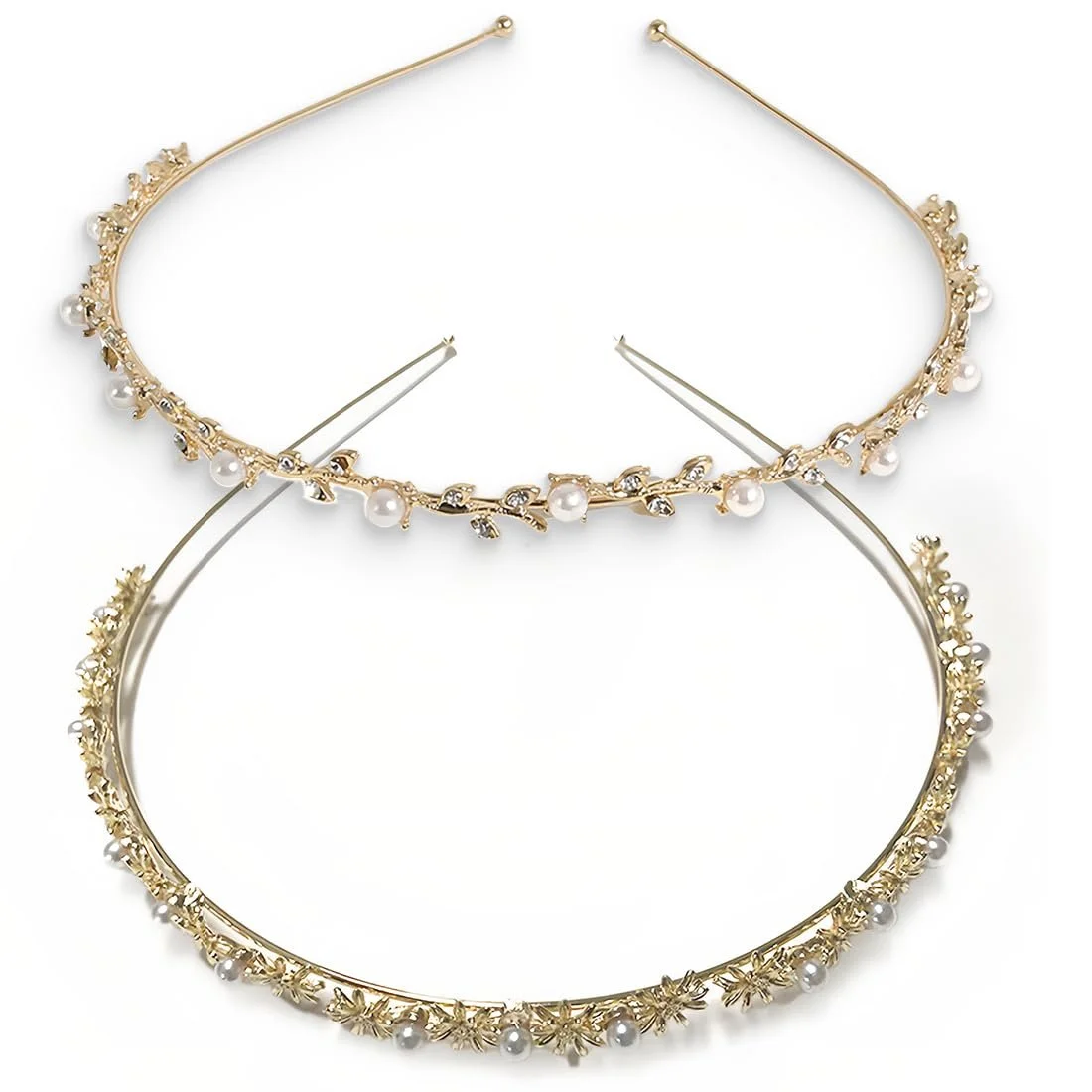 Набір з 2 весільних обручів для волосся, фото №1