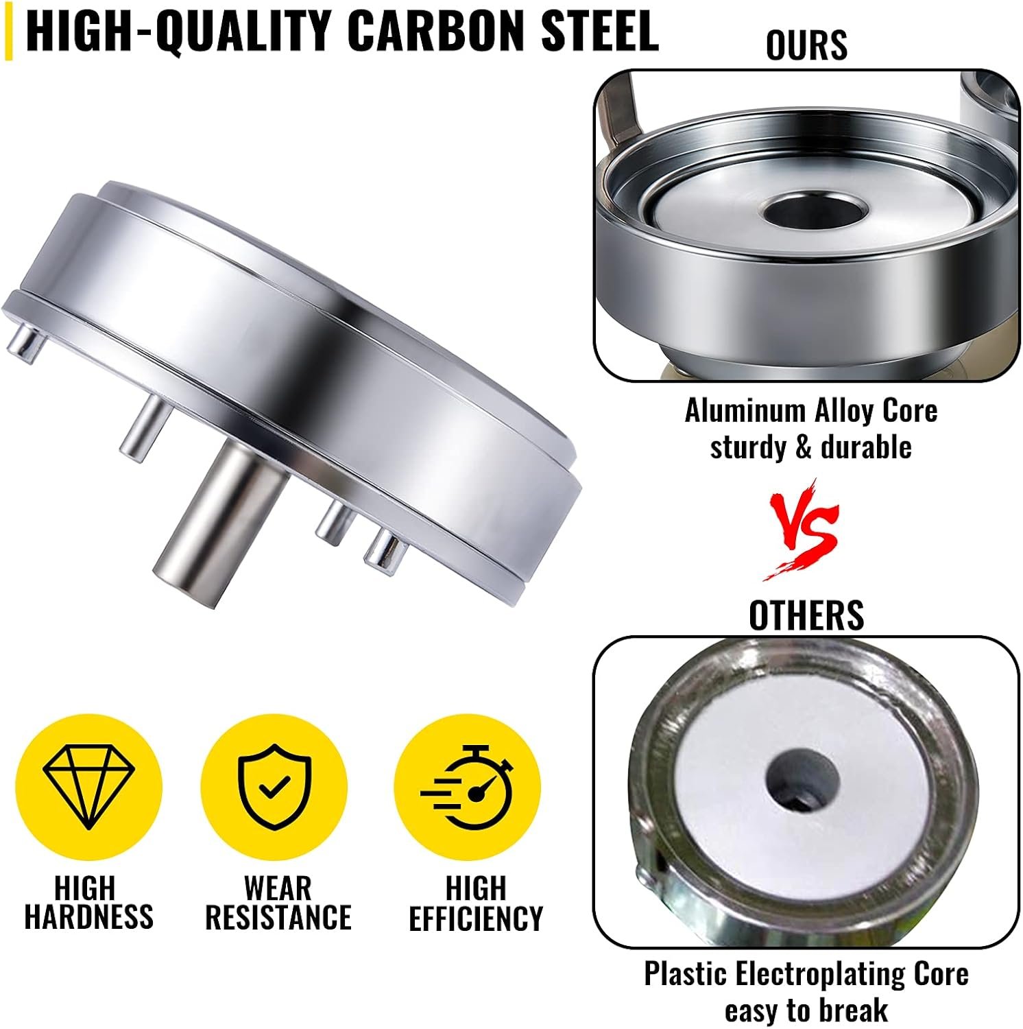 Форма для изготовления значков VEVOR 58 мм. Сталь/Алюминий, фото №3 Форма для изготовления значков VEVOR 58 мм. Сталь/Алюминий, фото №3
