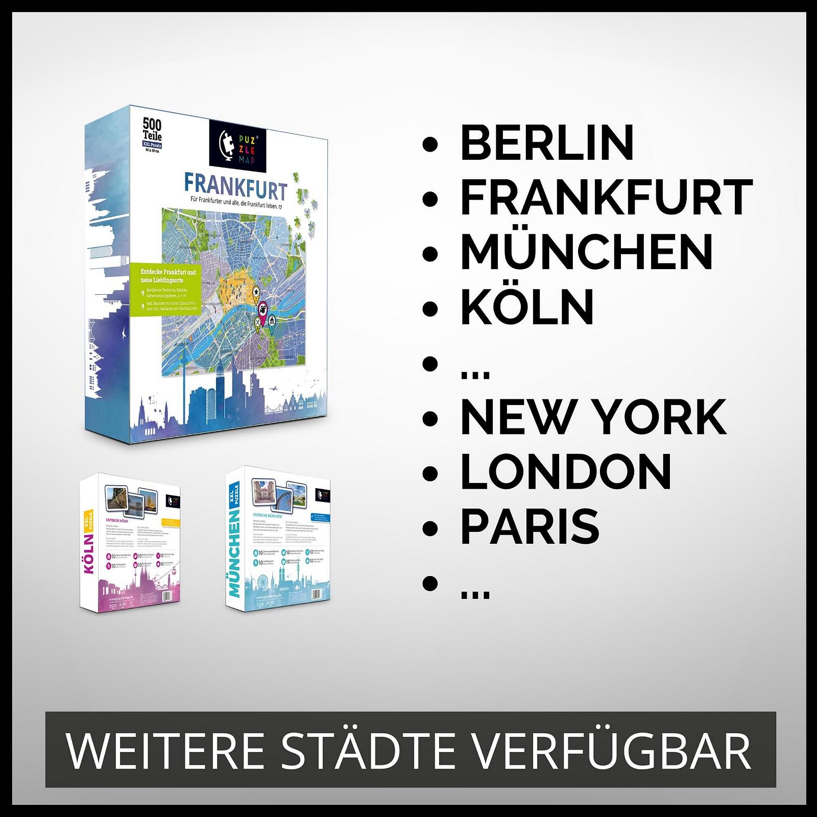 Пазл PuzzleMap City Map XXL Düsseldorf 500 деталей 68 x 48 см з буклетом та картою, фото №8 Пазл PuzzleMap City Map XXL Düsseldorf 500 деталей 68 x 48 см з буклетом та картою, фото №8