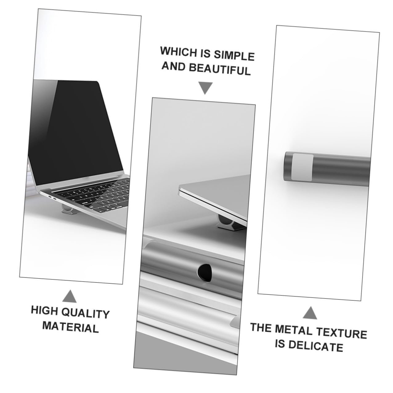 Підставка для ноутбука GALPADA з алюмінієвого сплаву для кращого охолодження та ергономіки з організацією кабелів, фото №8