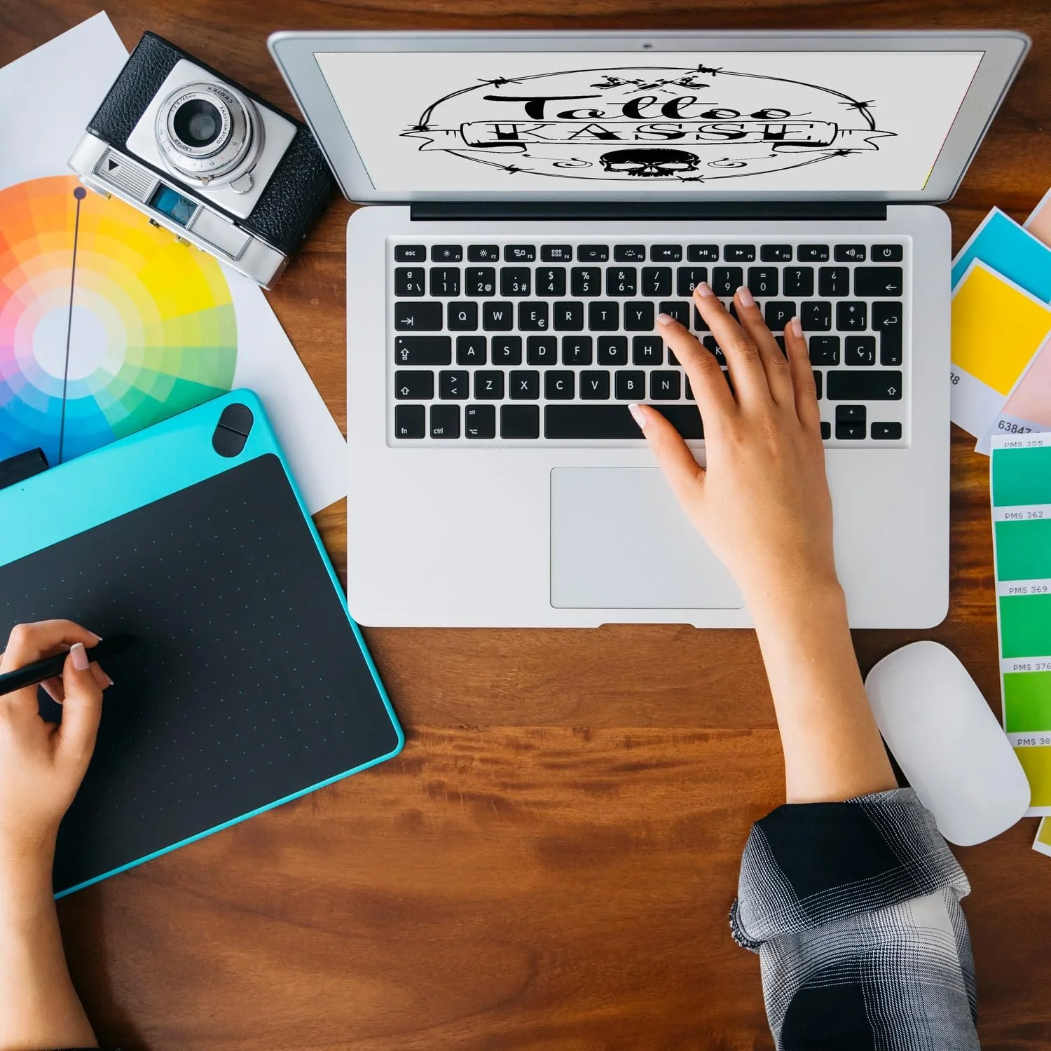 Скарбничка для грошей Tattoo Cash Тату-мотиви Дерев'яна рамка, фото №4