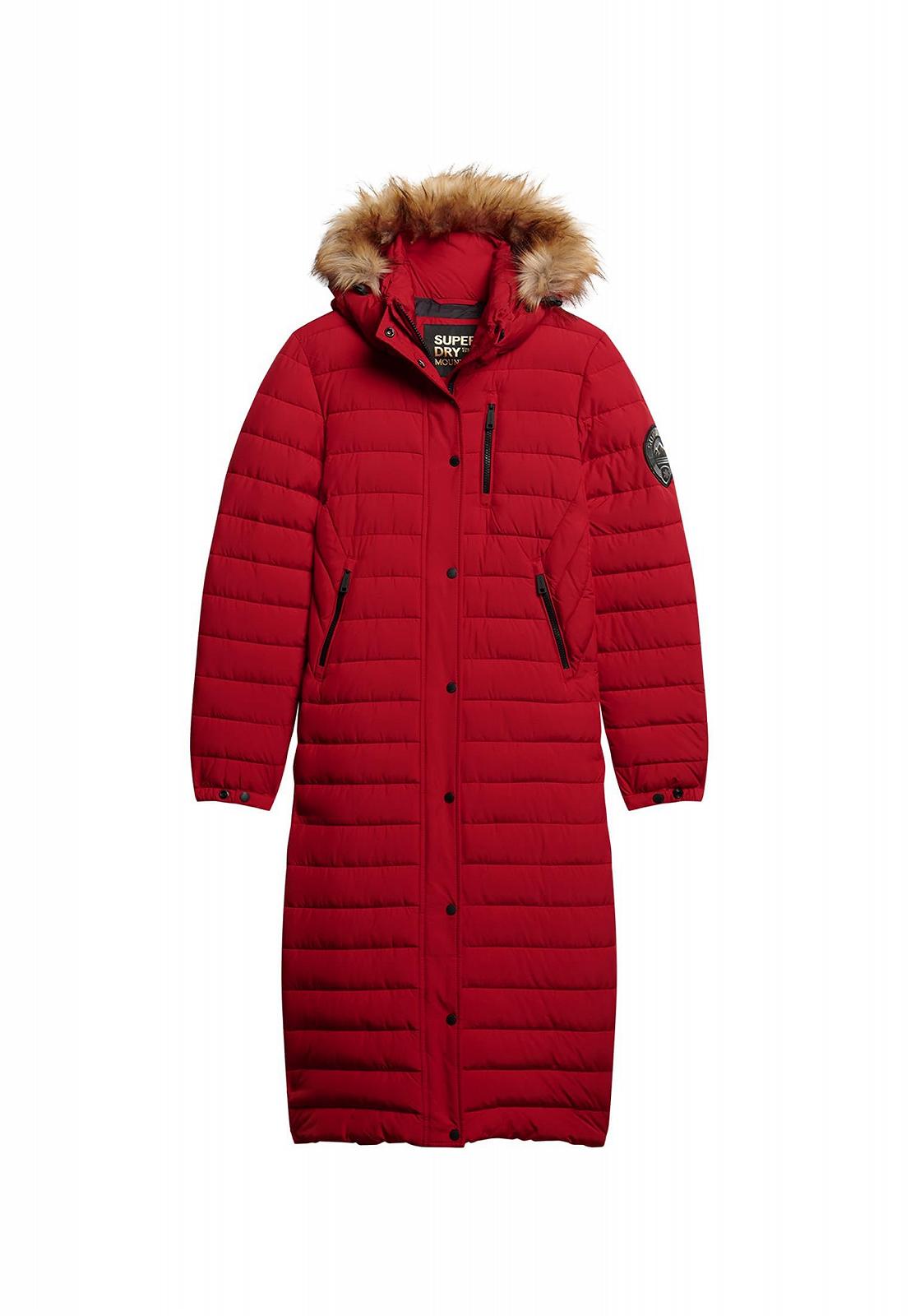 Куртка Superdry Fuji Женская С капюшоном Удлиненная Puffer, фото №1