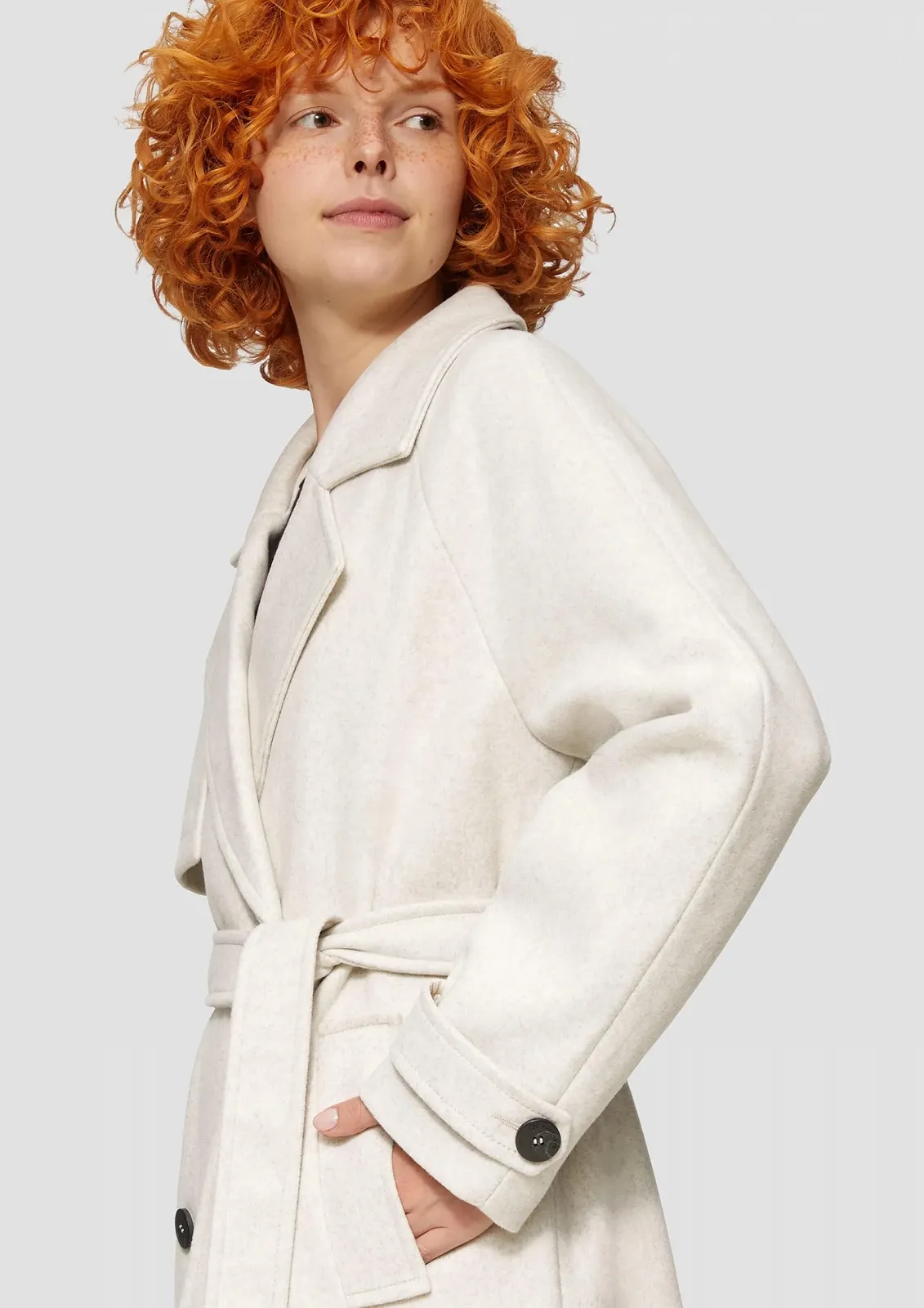 Женское пальто QS с поясом, фото №2