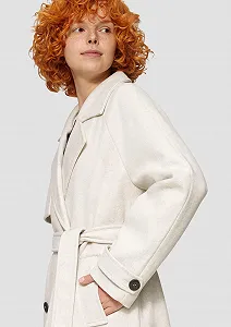 Жіноче пальто QS з поясом synthetic.ua - Фото 1