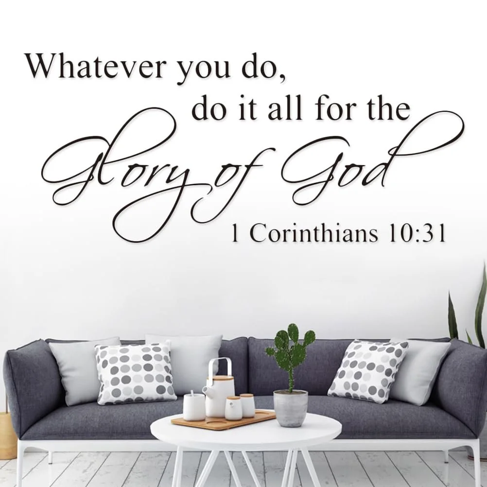 Наклейка на стену Veemoon DE33AT4WQ12M0704Z8 Bible Verse водонепроницаемая PVC, фото №2 Наклейка на стену Veemoon DE33AT4WQ12M0704Z8 Bible Verse водонепроницаемая PVC, фото №2