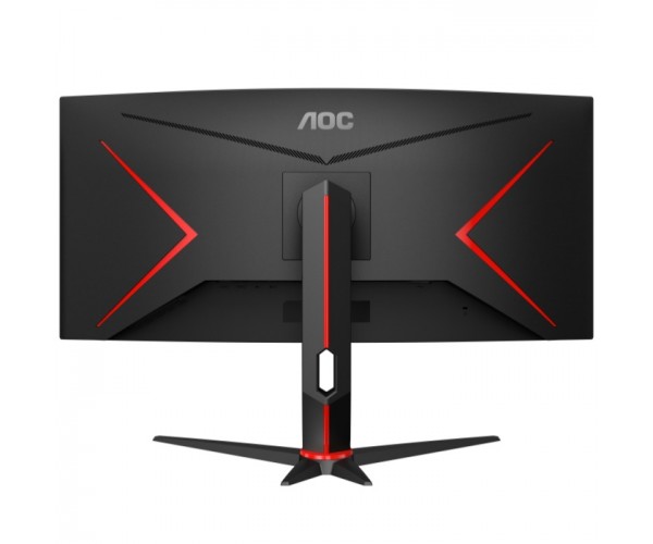 TFT 34" AOC CU34G2XP WQHD VA 180Гц 1мс вигнутий HDMIx2 DPx2 USB колонки чорний, фото №6