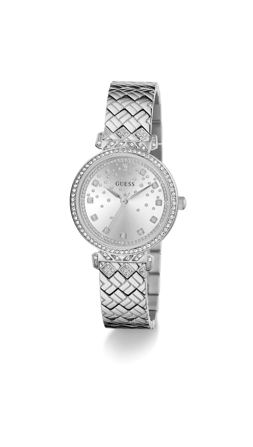 Часы Аналоговые Guess GW0763L1 Женские Кварцевые Серебристые, фото №2