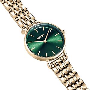 Женские часы BURKER Ruby Petite круглые, женские наручные часы из нержавеющей стали, аналоговые, кварцевые, 3 ATM водонепроницаемые - 28 мм synthetic.ua - Фото 1