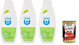 Гель для душу Infasil Fresh Revitalising 3 x 500 мл + томатна пульпа 400 г - Фото 1