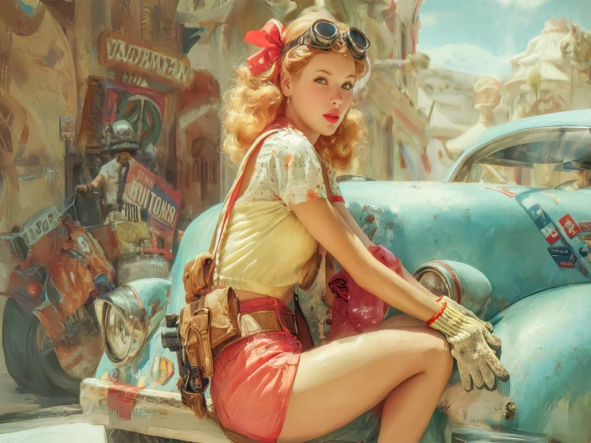 Пазл CALVENDO Retro Aesthetics 1000 деталей 64 x 48 см, фото №2