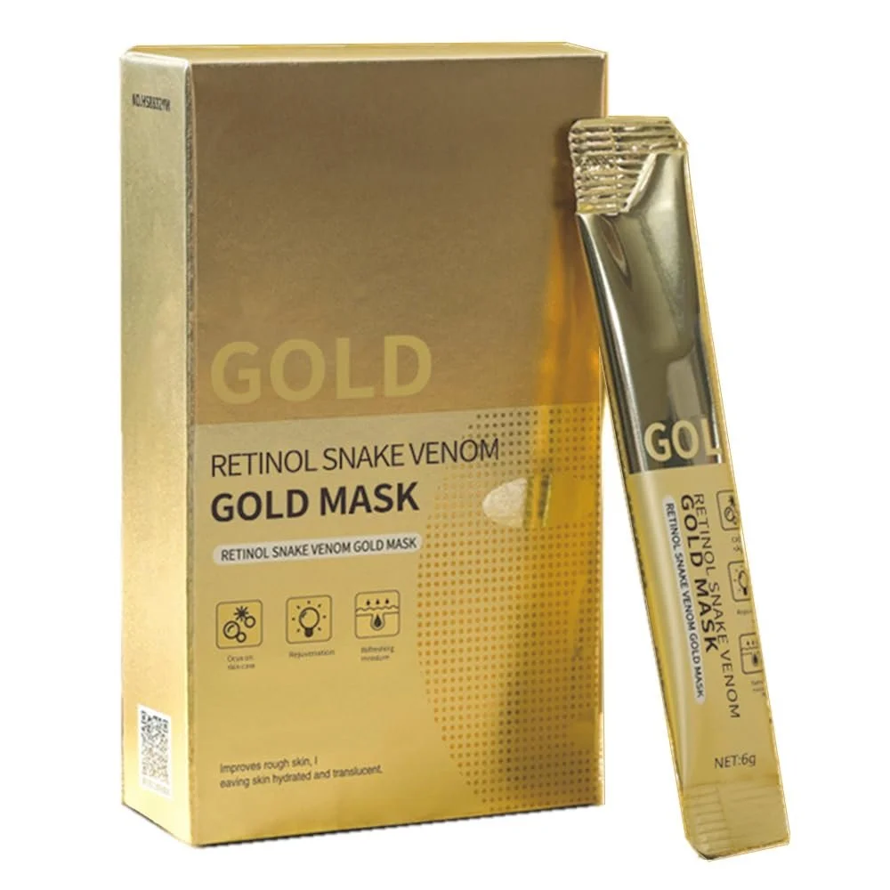 Маска Retinol Snake Venom Gold, Золота пептидна маска для обличчя, фото №1