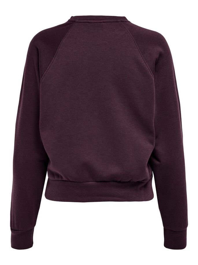 Світшот ONLLULA L/S RAGLAN SWT 15244345-Winetasting-Print:HERO ONLY Бордовий XS, фото №4