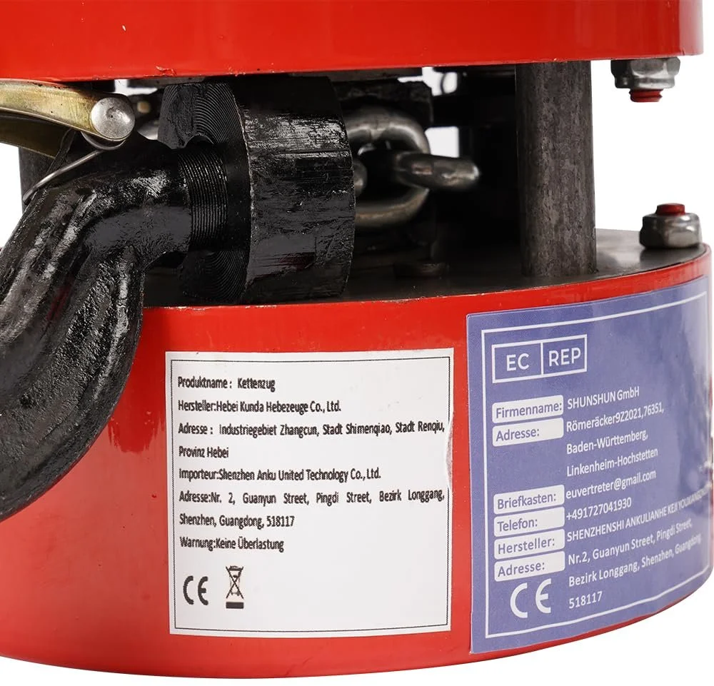 Ручна лебідка Anbull 1T 1599 Червона, фото №5