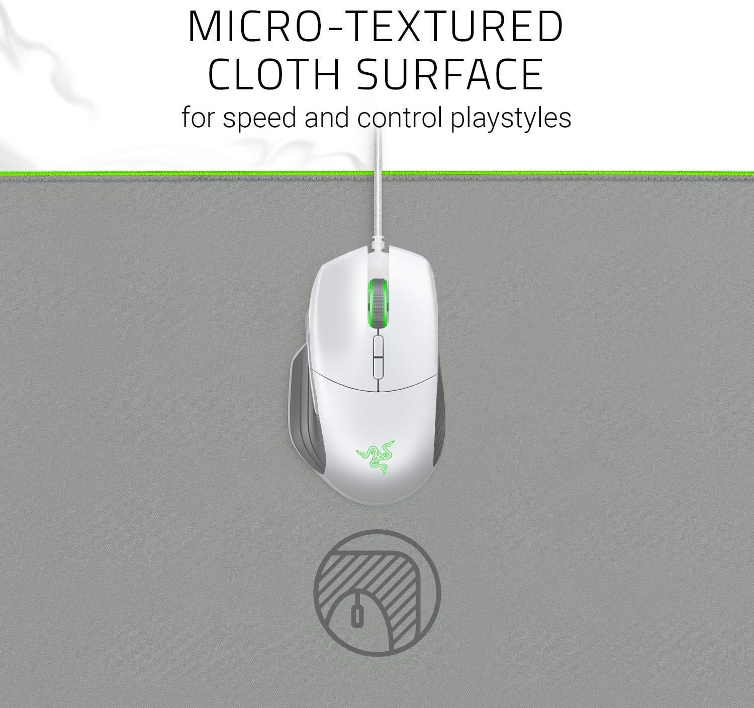 Килимок для миші Razer Goliathus Chroma Extended Mercury Speed Control (RZ02-02500314-R3M1), фото №4