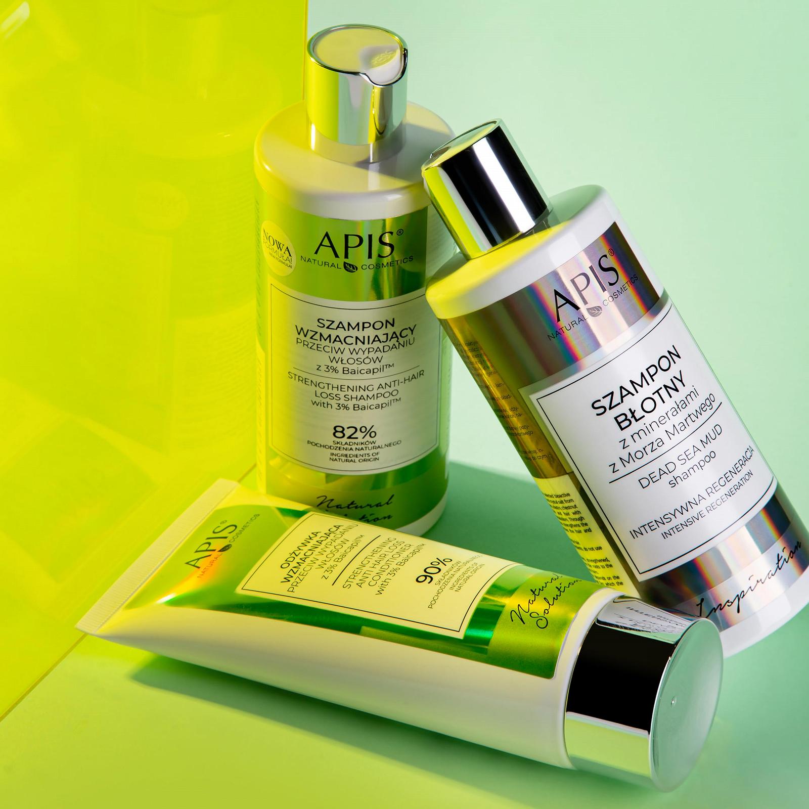 Шампунь Apis Natural Solution Укрепляющий Против Выпадения Волос Baicapil 3% Keracin Кофеин для Женщин и Мужчин Объем 300 мл, фото №3