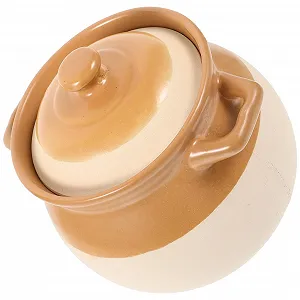 Кастрюля для супа керамическая с ручкой для плиты - Фото 1