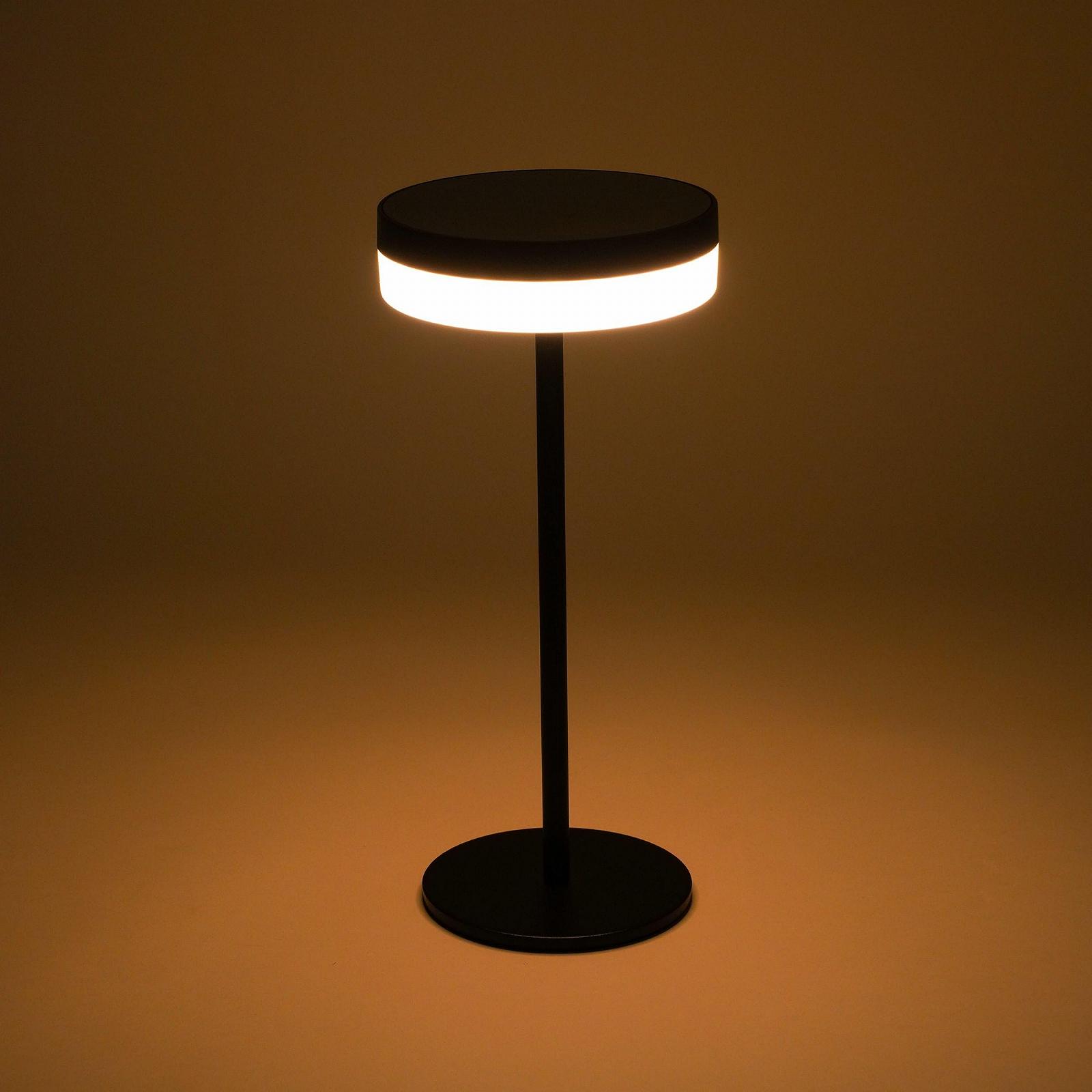 Настільна лампа Esotec Ella Solar Sensor Touch Dimming Li-ion USB-C LED 27.6 см Чорна, фото №6