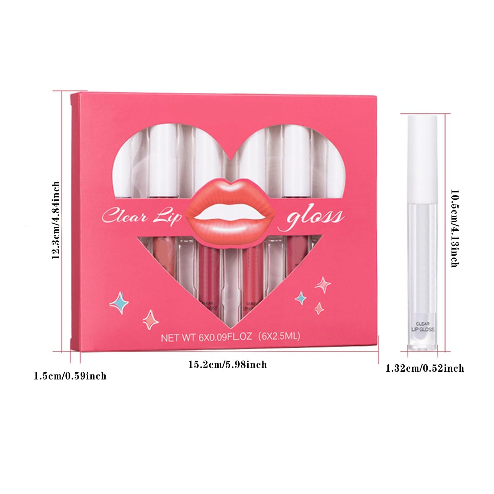 Блиск для губ Klarer Lipstick langanhaltendes Make-up зволожуючий червоний (A, One Size), фото №6 Блиск для губ Klarer Lipstick langanhaltendes Make-up зволожуючий червоний (A, One Size), фото №6