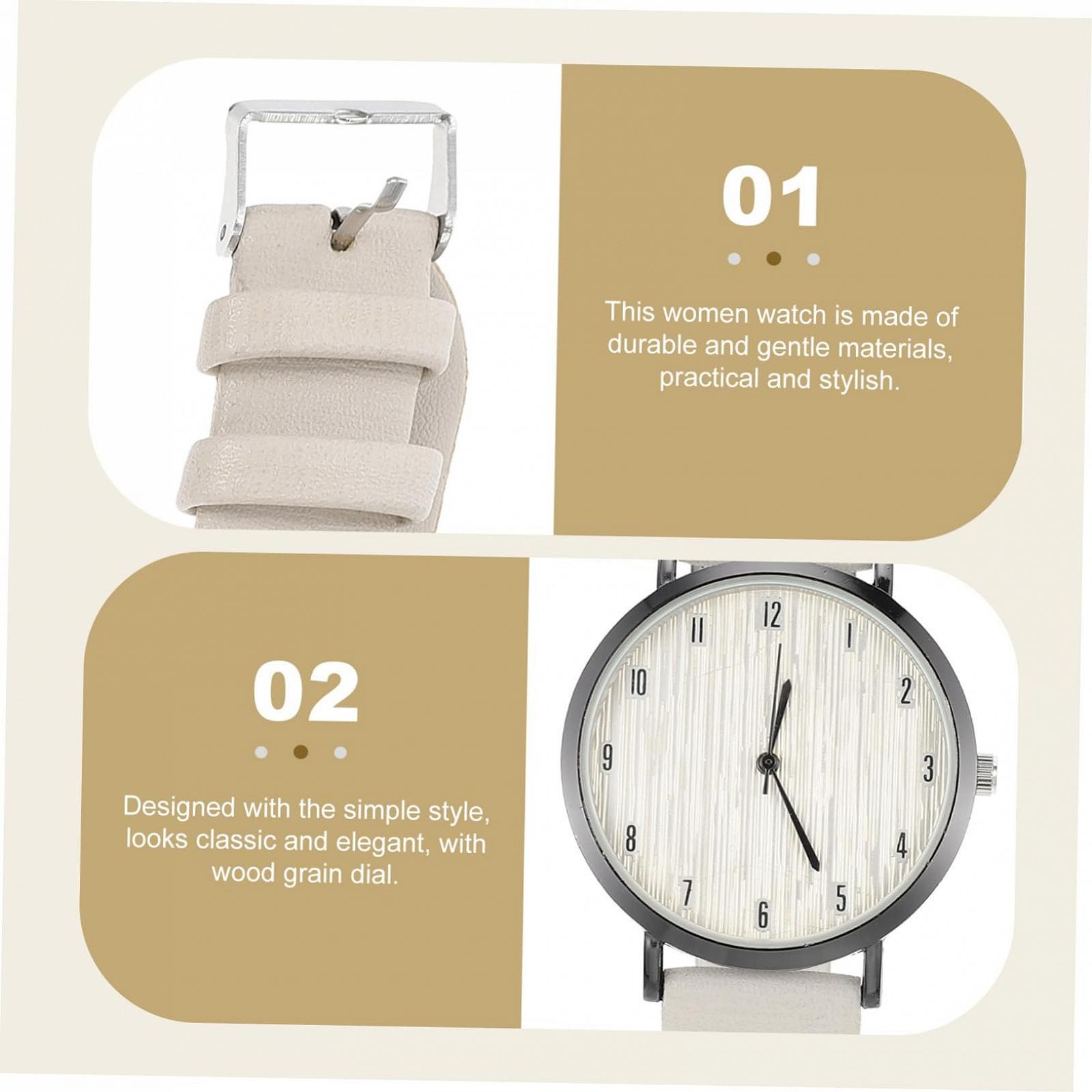 Кварцовий годинник Healvian Тонкий Жіночий Годинник з нержавіючої сталі Шкіра Рожевий, фото №2 Кварцовий годинник Healvian Тонкий Жіночий Годинник з нержавіючої сталі Шкіра Рожевий, фото №2