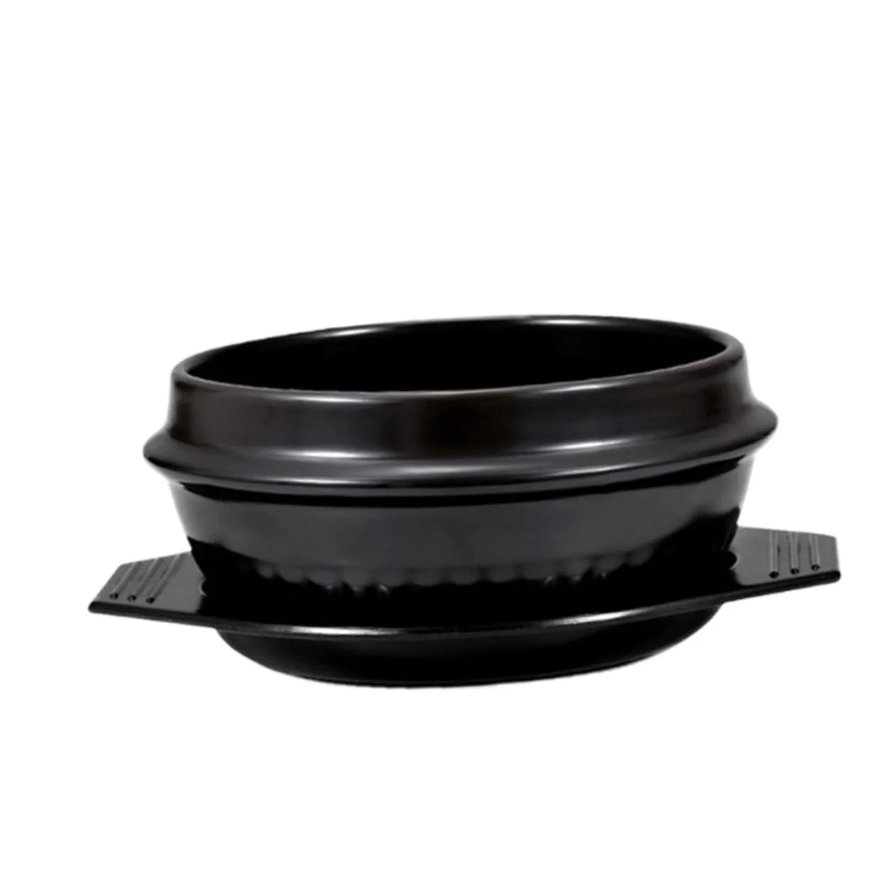 Горшок для запекания керамический с подставкой термостойкий антипригарный, фото №1