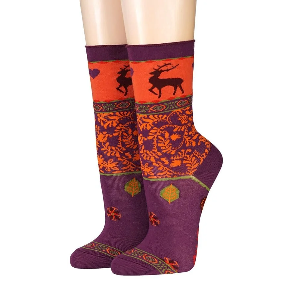 Шкарпетки Cronert Longsocks 18630 Жіночі з закоченим краєм Олень, фото №1 Шкарпетки Cronert Longsocks 18630 Жіночі з закоченим краєм Олень, фото №1