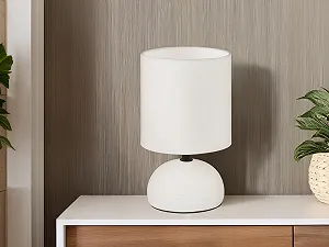 Настільна лампа Reality Leuchten R50351001 керамічна 14 x 14 x 23 см біла synthetic.ua - Фото 1