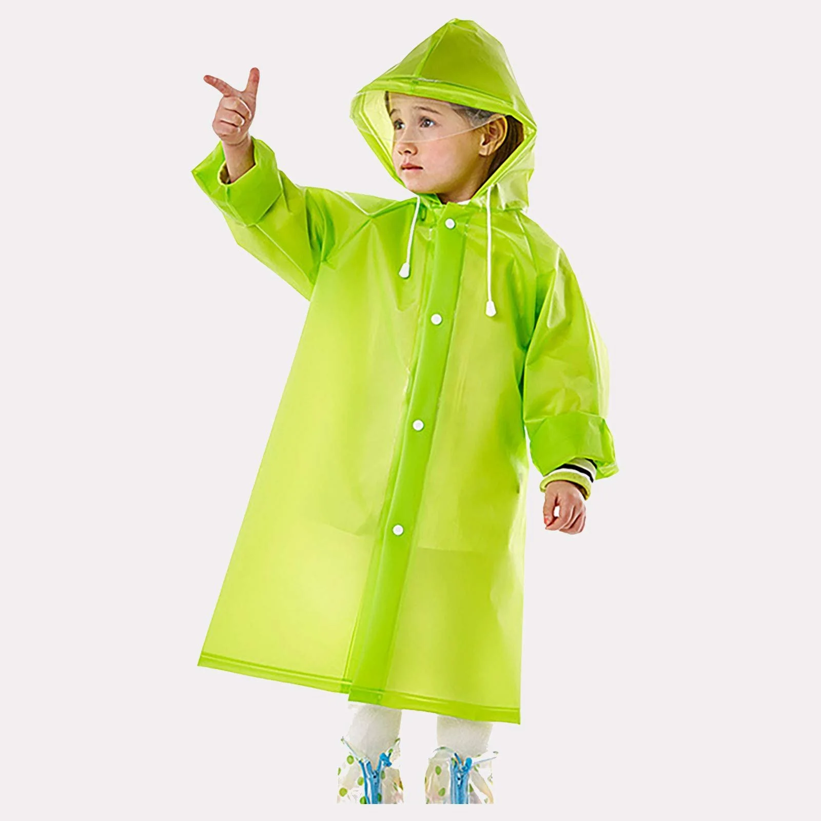 Длинное ветро- и водонепроницаемое пальто с капюшоном для мальчиков, фото №4 Длинное ветро- и водонепроницаемое пальто с капюшоном для мальчиков, фото №4