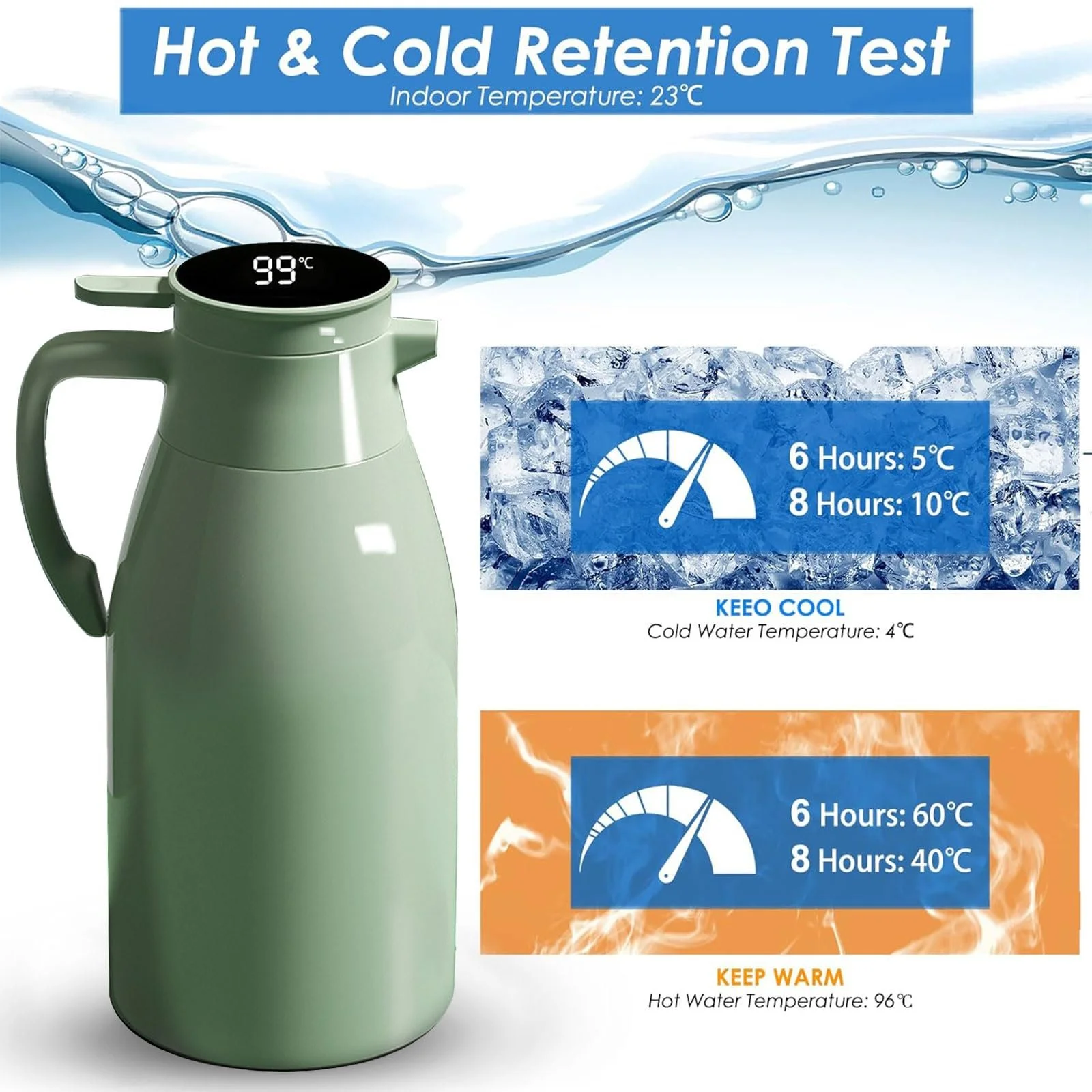 Термос-кавник 2L 6-шаровий Ізольований, фото №2