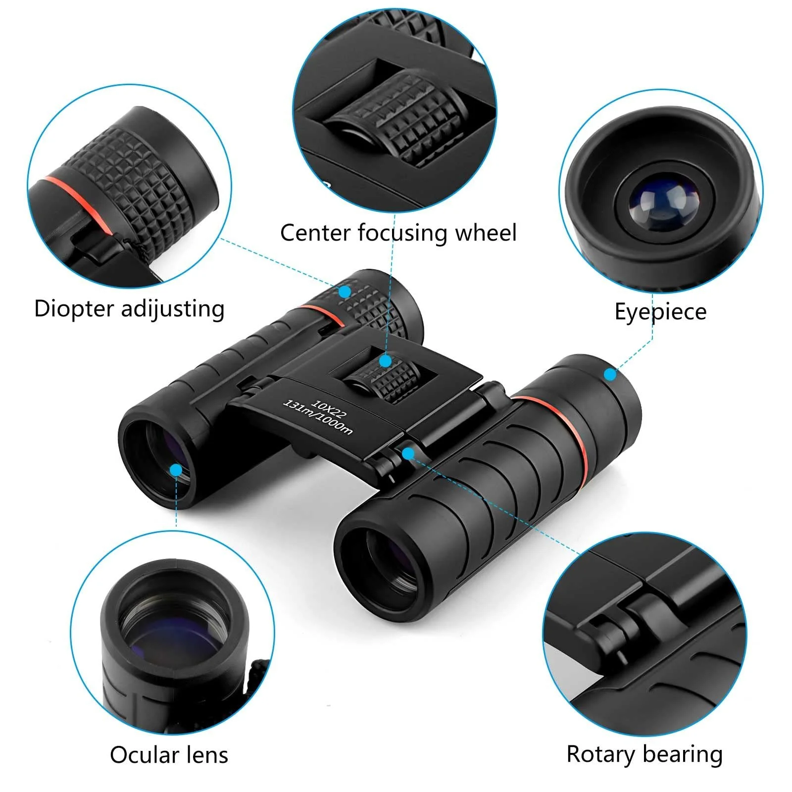 Бінокль BNGXR Compact Mini 10x22, фото №3