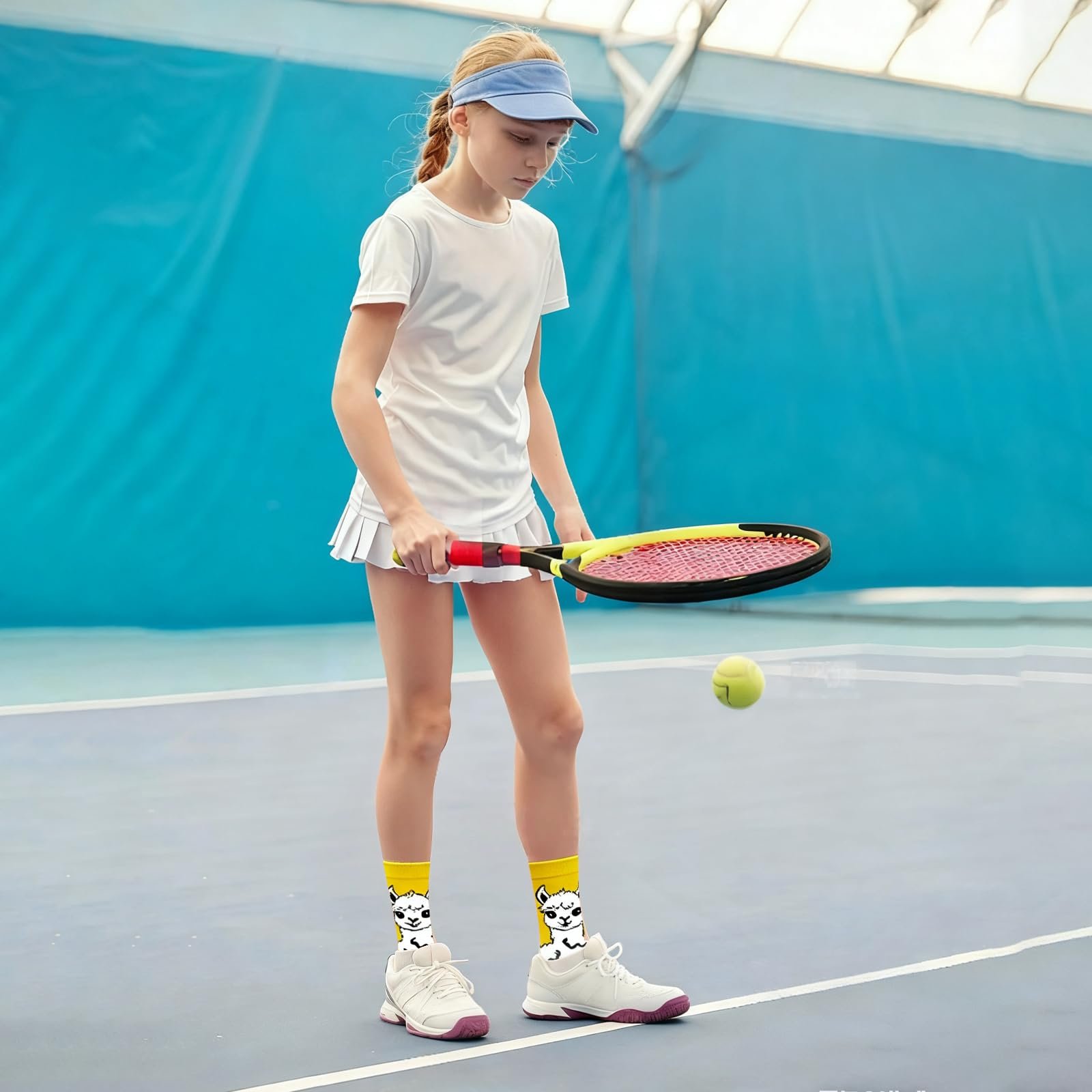 Носки с забавным мотивом альпаки (6 пар) 36-42 - Разноцветные хлопковые носки с дизайном животных, удобные повседневные носки, мягкий подарок для женщин и девушек, фото №5