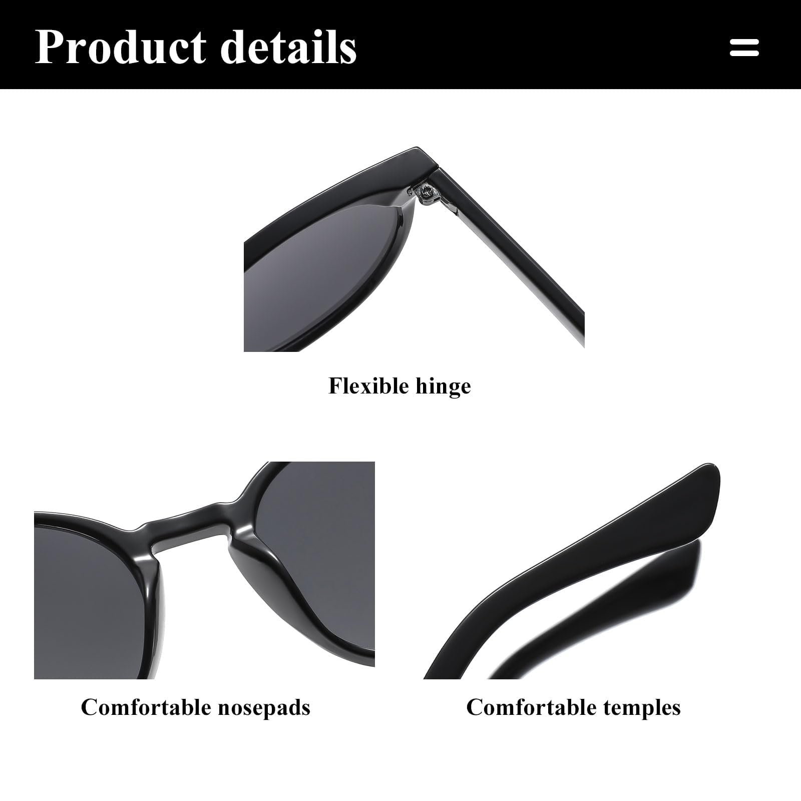 Солнцезащитные очки круглые ретро Long Keeper 90-х UV400, фото №4