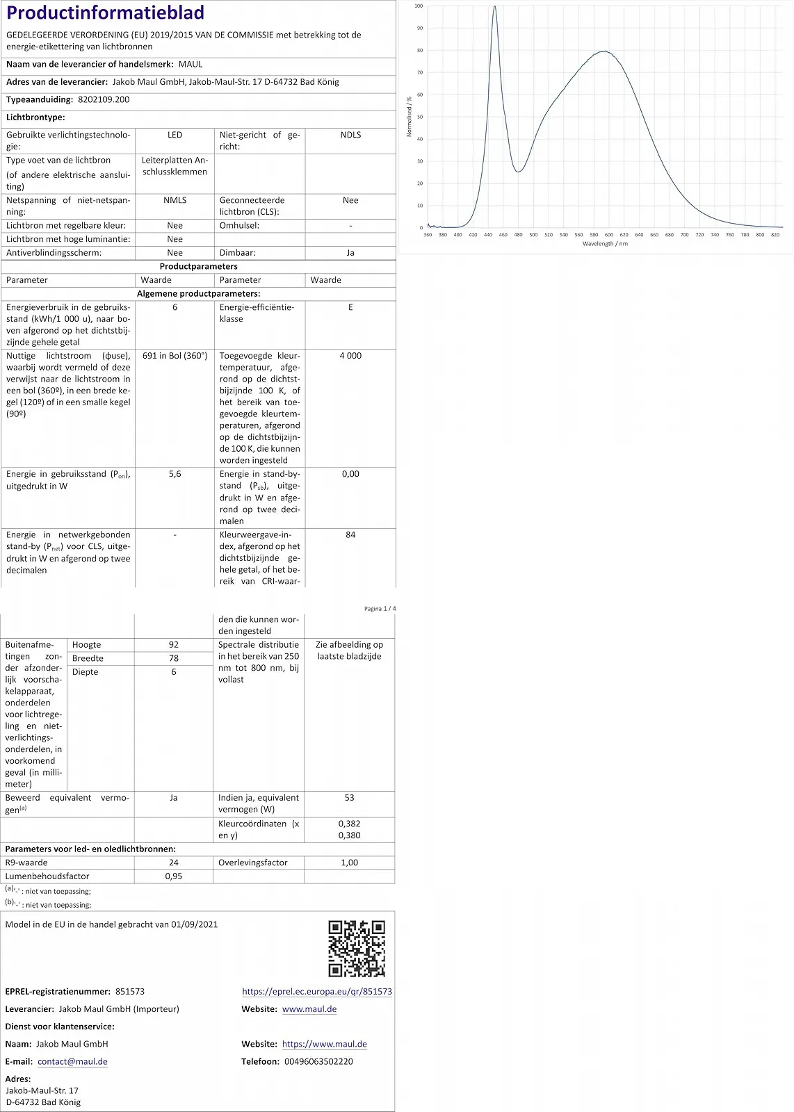 Настільна лампа Maul 82021 95 Space Срібляста, фото №14