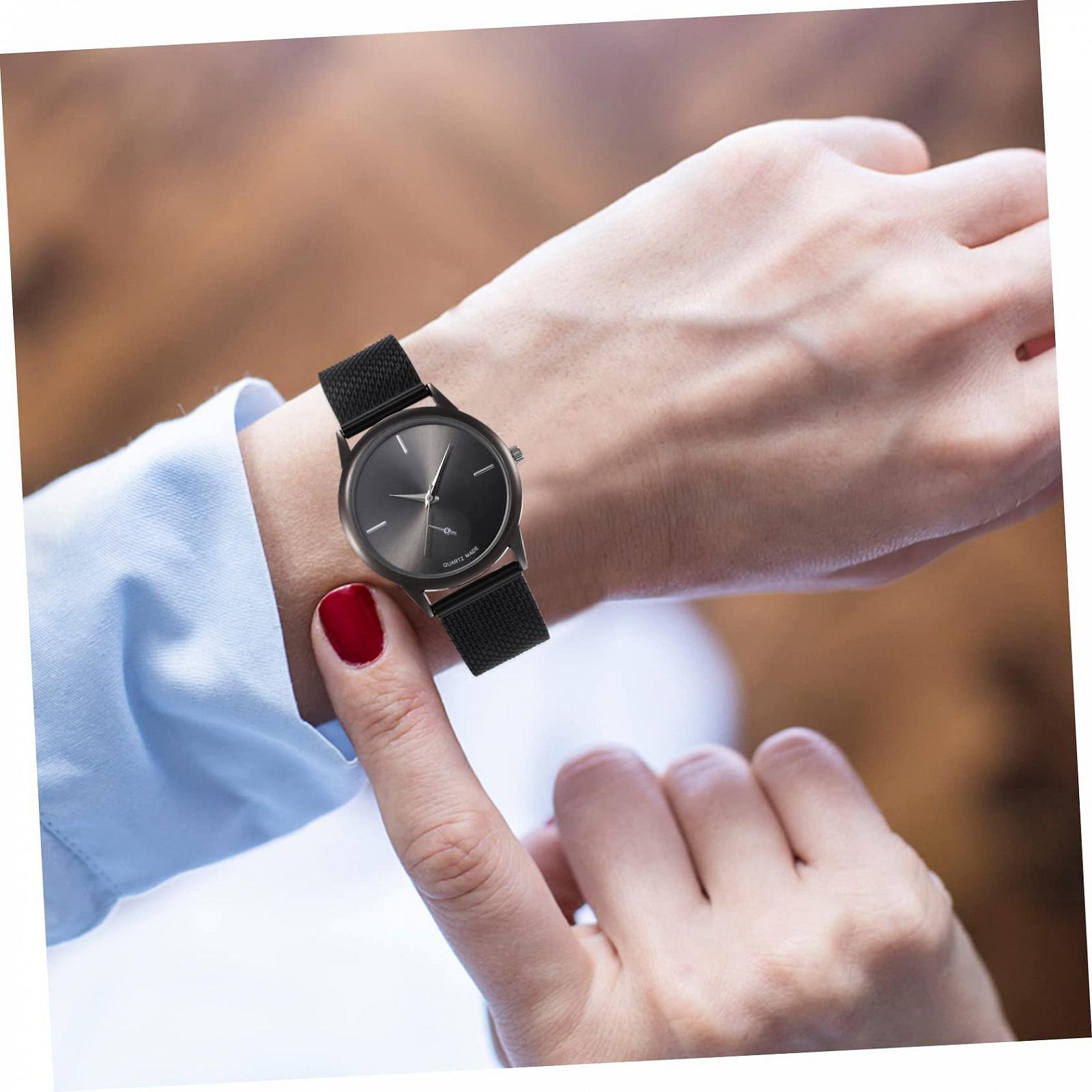 Healvian Жіночий Кварцовий Годинник з Сітчастим Браслетом, фото №5 Healvian Жіночий Кварцовий Годинник з Сітчастим Браслетом, фото №5