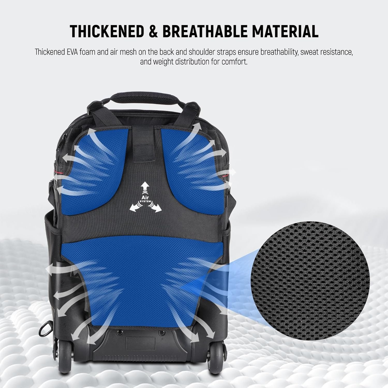 Рюкзак-валіза Neewer 2-в-1 / 62 x 37 x 30см / Чорний, фото №6