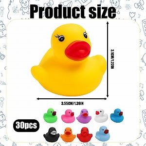 Набор игрушек для ванны Утка Резиновая Разные цвета synthetic.ua - Фото 1