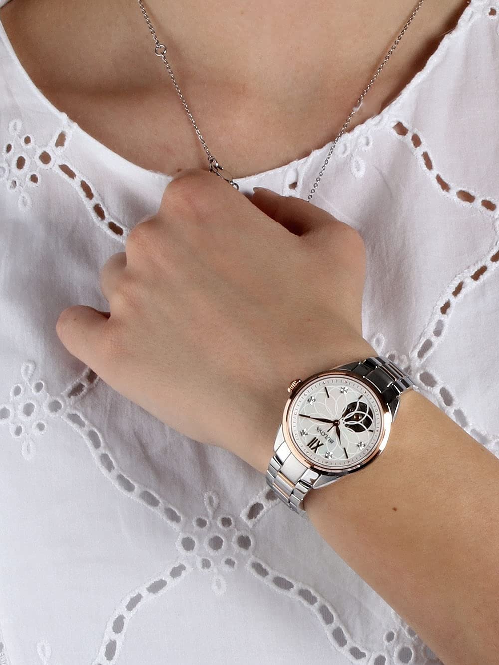 Жіночий Автоматичний Годинник Bulova Diamond 98P170, фото №6 Жіночий Автоматичний Годинник Bulova Diamond 98P170, фото №6