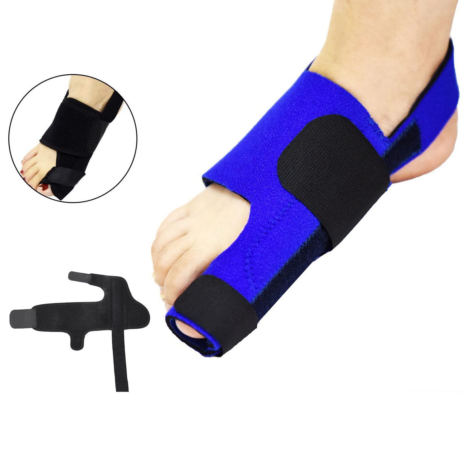 Шина для великого пальця стопи (2 шт.) Коректор кісточки для жінок та чоловіків, ортопедична, фото №5