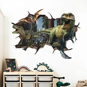 Наклейка на стіну HPNIUB 3D Dinosaur 90 x 60 cm - Фото 1
