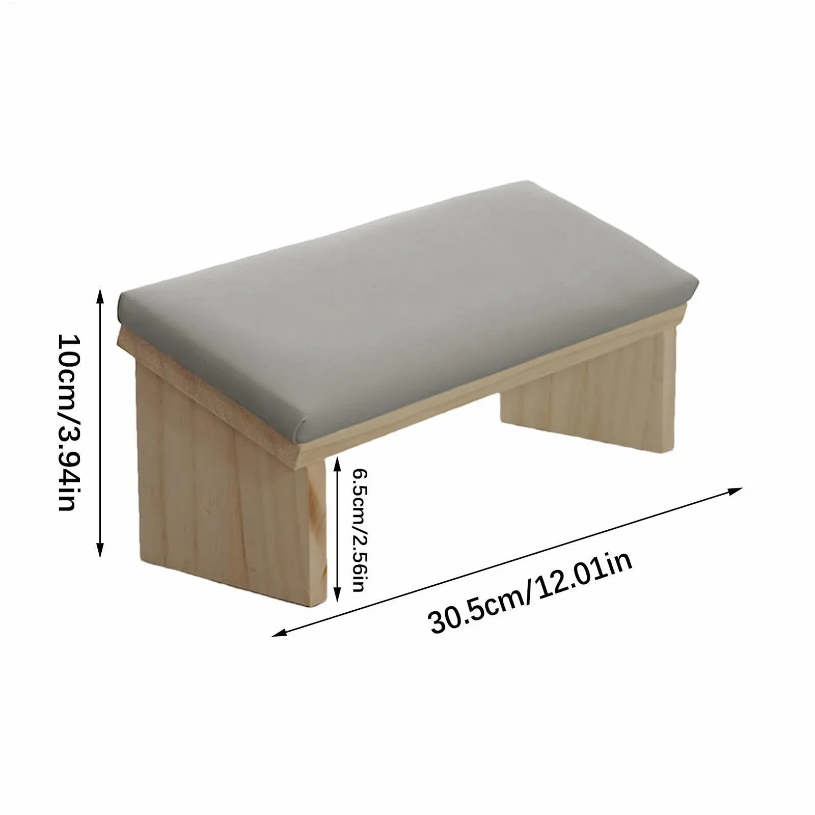 Підставка для рук Дерев'яна опора Подушка для манікюру зі штучної шкіри, фото №6