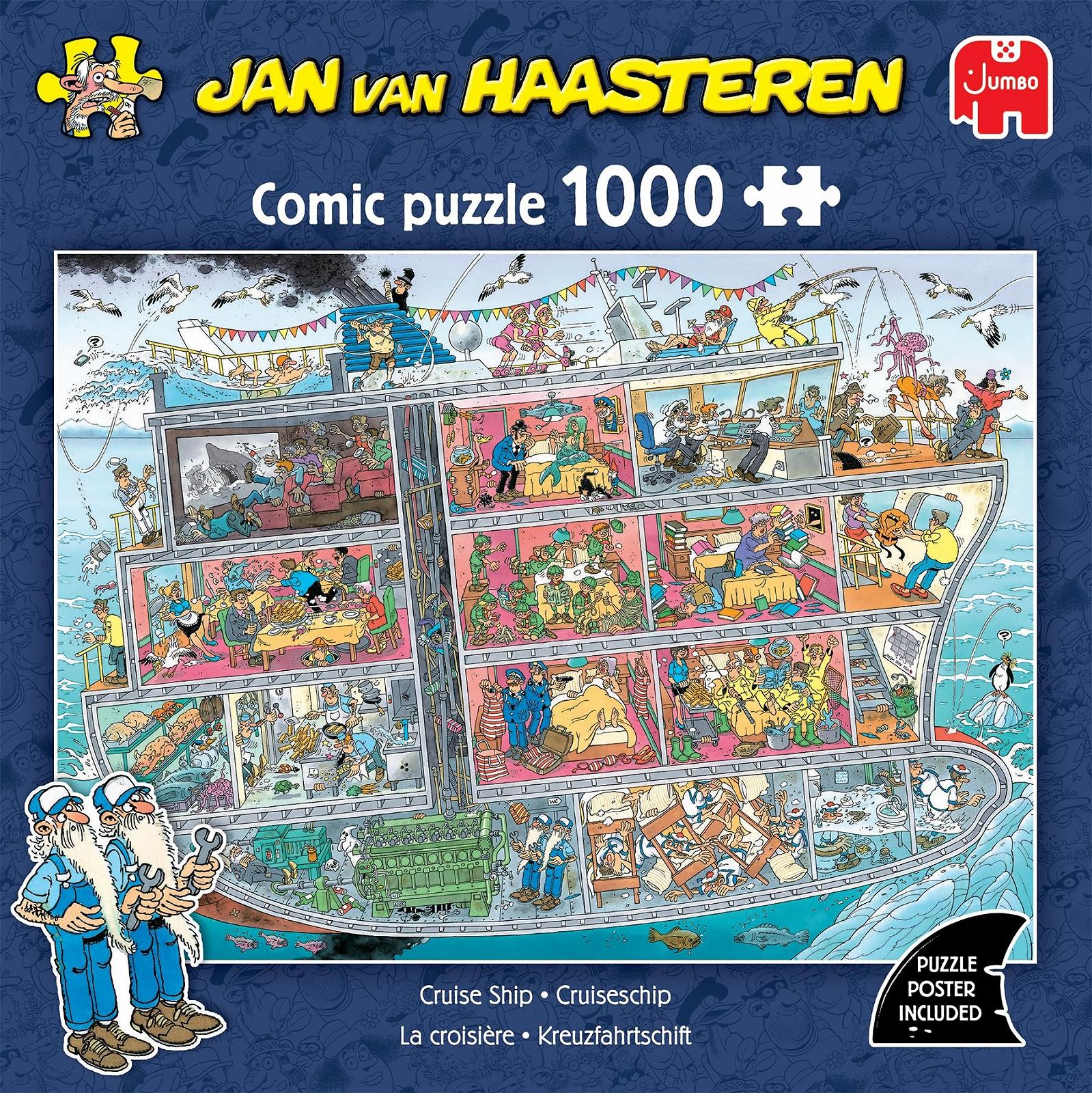 Пазл Jan Van Haasteren The Cruise Cruise Ship 1000 деталей 100% перероблений картон Jumbo, фото №2