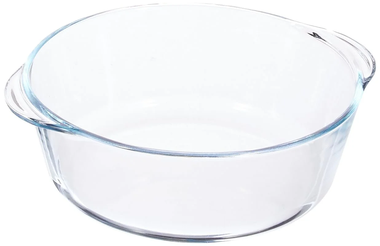 Набір скляних форм для запікання Круглі з кришками 3 шт., фото №4