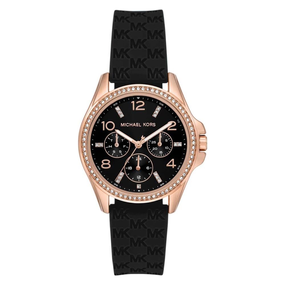 Женские часы Michael Kors MK7373, черные, MK7373-AMZUK, фото №1