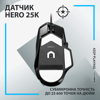 Мышка Logitech G502 X USB Black (910-006138), фото №4