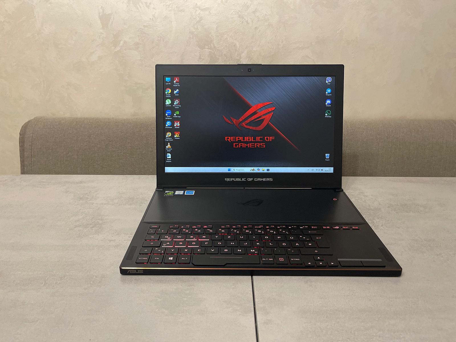 Ігровий ноутбук Asus ROG Zephyrus GX501VI-GZ020T, 15,6 FHD IPS 120Hz, i7-7700HQ, 16GB, 1TB, nVidia GeForce GTX 1080 8GB, фото №4