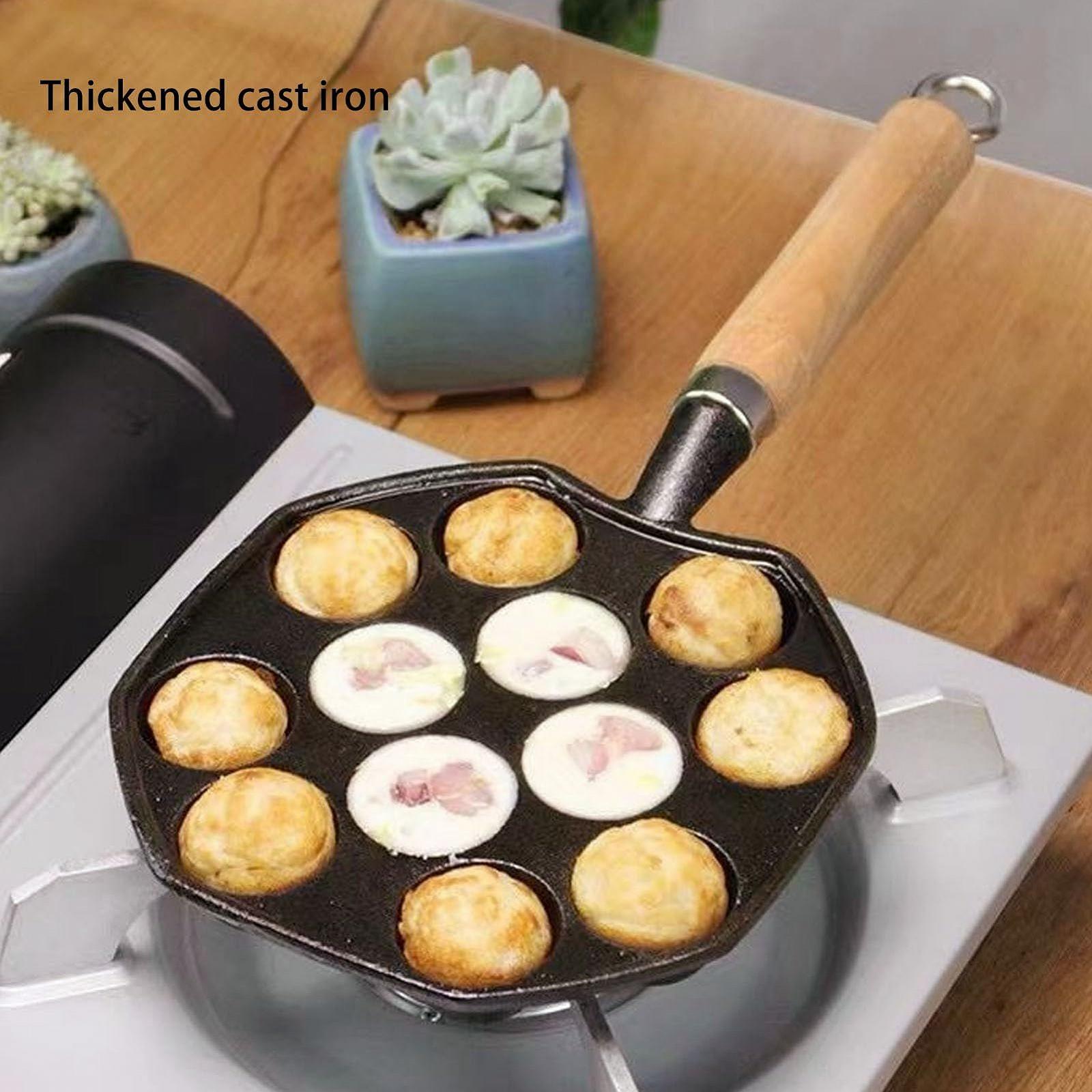 Сковорода Гриль Чавунна Takoyaki 14 Отворів, фото №3