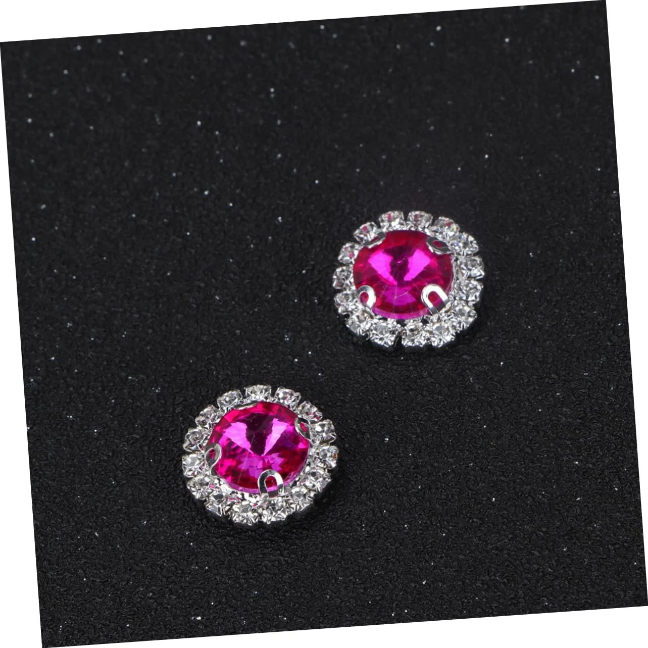 Круглі стрази COHEALI для рукоділля, весільних та святкових дизайнів, прикраси столу та виготовлення ювелірних виробів, рожевий, 40 штук, фото №4