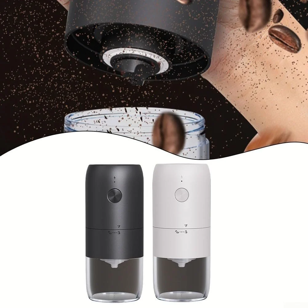 Электрическая кофемолка Zoegneer Automatic Electric Coarseness Portable для эспрессо, белая, фото №8